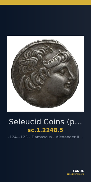 Seleucid Coins (part 2) 2248.5 — CANOA
