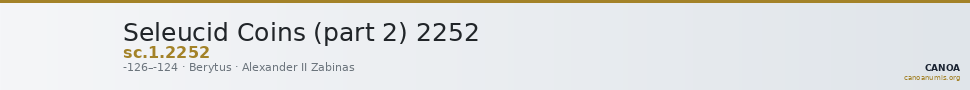 Seleucid Coins (part 2) 2252 — CANOA