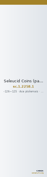 Seleucid Coins (part 2) 2258.1 — CANOA
