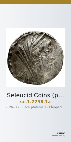 Seleucid Coins (part 2) 2258.1a — CANOA