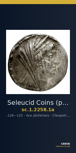 Seleucid Coins (part 2) 2258.1a — CANOA