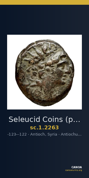 Seleucid Coins (part 2) 2263 — CANOA