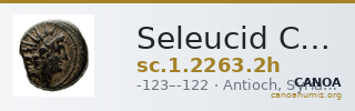 Seleucid Coins (part 2) 2263.2h — CANOA