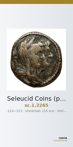 Seleucid Coins (part 2) 2265 — CANOA