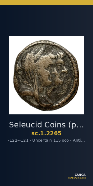 Seleucid Coins (part 2) 2265 — CANOA