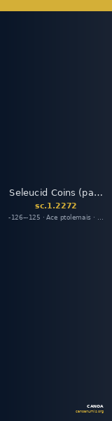 Seleucid Coins (part 2) 2272 — CANOA