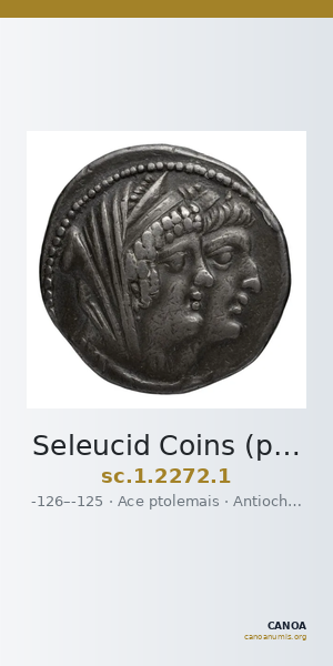 Seleucid Coins (part 2) 2272.1 — CANOA