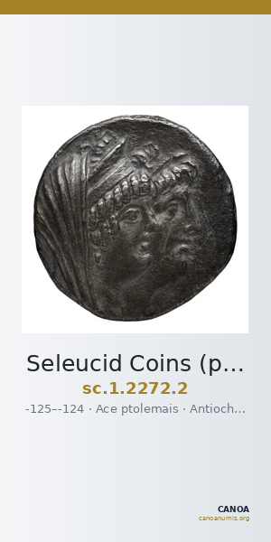 Seleucid Coins (part 2) 2272.2 — CANOA