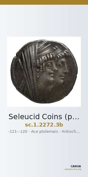 Seleucid Coins (part 2) 2272.3b — CANOA