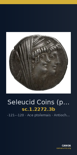 Seleucid Coins (part 2) 2272.3b — CANOA
