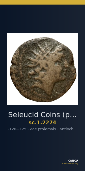 Seleucid Coins (part 2) 2274 — CANOA