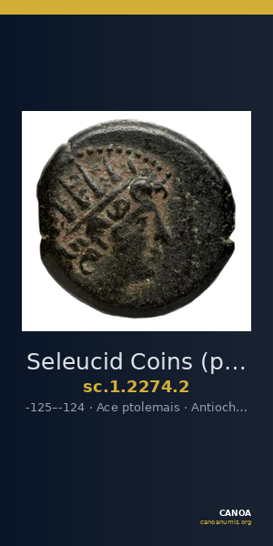 Seleucid Coins (part 2) 2274.2 — CANOA