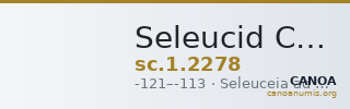Seleucid Coins (part 2) 2278 — CANOA