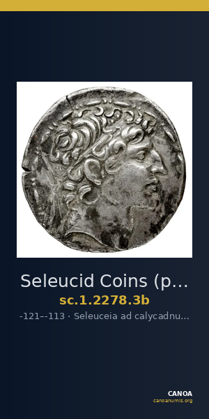 Seleucid Coins (part 2) 2278.3b — CANOA