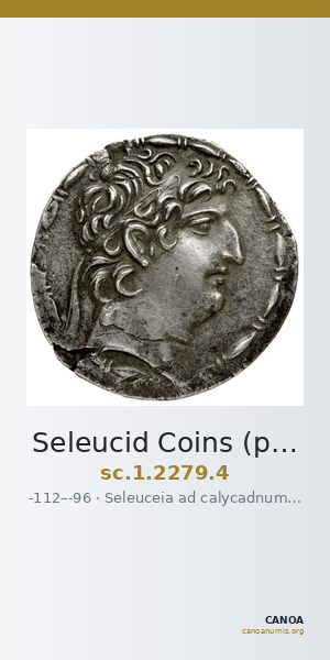 Seleucid Coins (part 2) 2279.4 — CANOA