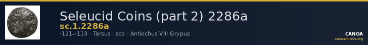 Seleucid Coins (part 2) 2286a — CANOA