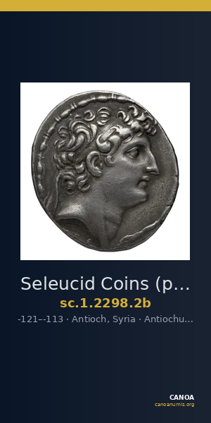 Seleucid Coins (part 2) 2298.2b — CANOA