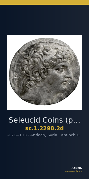 Seleucid Coins (part 2) 2298.2d — CANOA