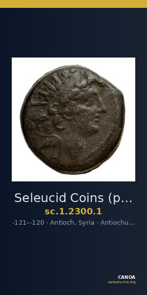 Seleucid Coins (part 2) 2300.1 — CANOA