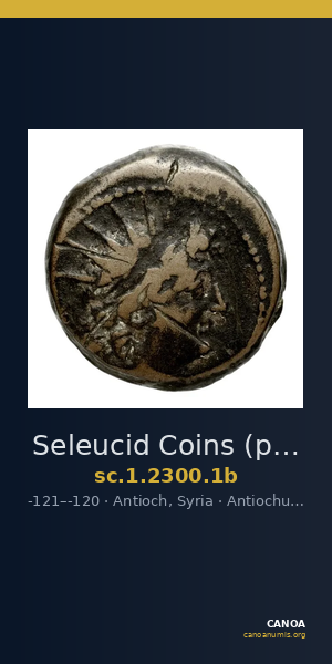 Seleucid Coins (part 2) 2300.1b — CANOA