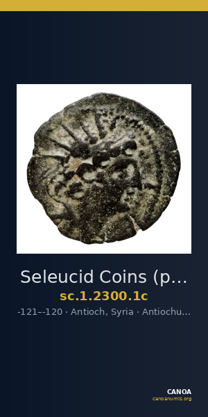 Seleucid Coins (part 2) 2300.1c — CANOA
