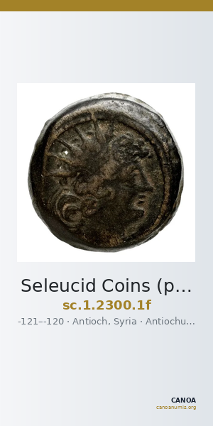 Seleucid Coins (part 2) 2300.1f — CANOA