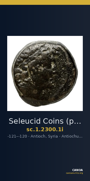 Seleucid Coins (part 2) 2300.1i — CANOA