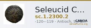 Seleucid Coins (part 2) 2300.2 — CANOA