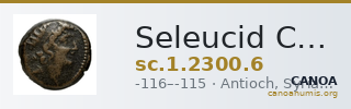 Seleucid Coins (part 2) 2300.6 — CANOA