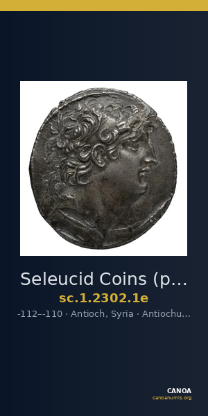Seleucid Coins (part 2) 2302.1e — CANOA