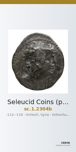 Seleucid Coins (part 2) 2304b — CANOA