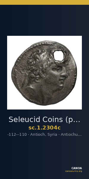 Seleucid Coins (part 2) 2304c — CANOA
