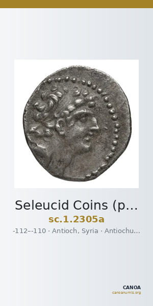 Seleucid Coins (part 2) 2305a — CANOA