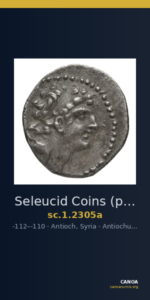Seleucid Coins (part 2) 2305a — CANOA