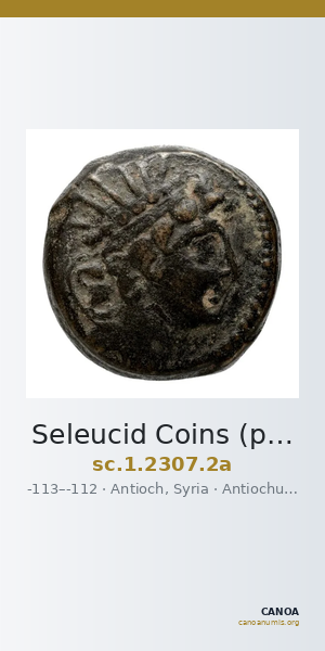 Seleucid Coins (part 2) 2307.2a — CANOA