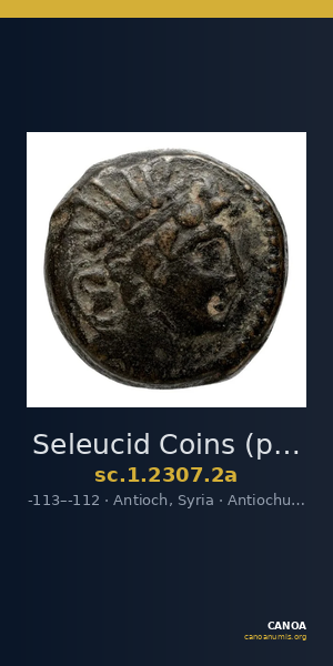 Seleucid Coins (part 2) 2307.2a — CANOA