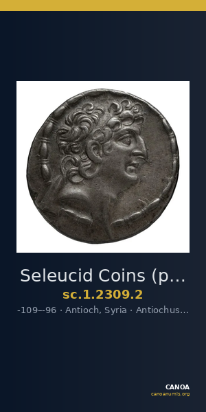 Seleucid Coins (part 2) 2309.2 — CANOA