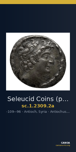 Seleucid Coins (part 2) 2309.2a — CANOA