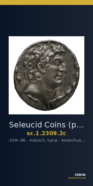 Seleucid Coins (part 2) 2309.2c — CANOA