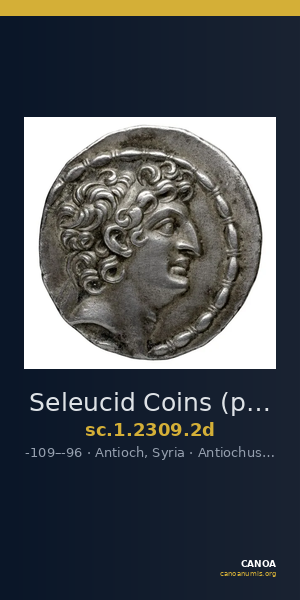 Seleucid Coins (part 2) 2309.2d — CANOA