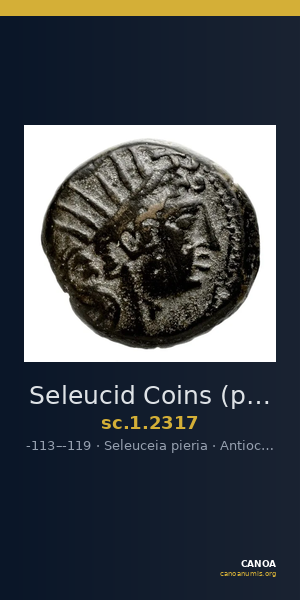 Seleucid Coins (part 2) 2317 — CANOA