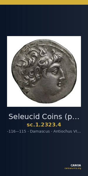 Seleucid Coins (part 2) 2323.4 — CANOA