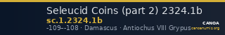 Seleucid Coins (part 2) 2324.1b — CANOA