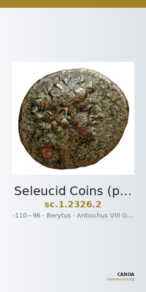 Seleucid Coins (part 2) 2326.2 — CANOA