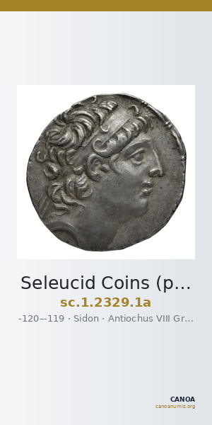 Seleucid Coins (part 2) 2329.1a — CANOA