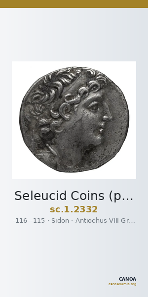 Seleucid Coins (part 2) 2332 — CANOA