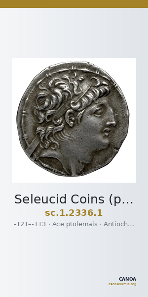 Seleucid Coins (part 2) 2336.1 — CANOA