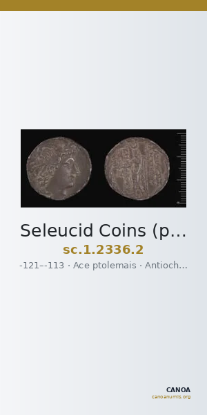 Seleucid Coins (part 2) 2336.2 — CANOA
