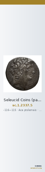 Seleucid Coins (part 2) 2337.5 — CANOA
