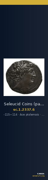 Seleucid Coins (part 2) 2337.6 — CANOA